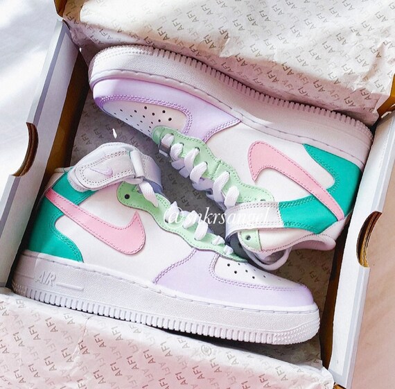 air force 1 mid multicolor