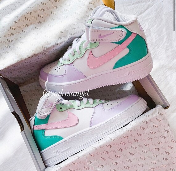 air force 1 mid multicolor