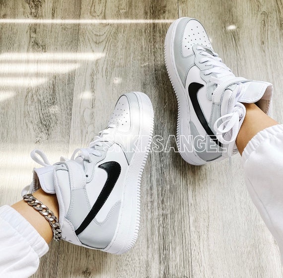 Off White Nike Air Force 1 Mid Black Vs White AF1 DETAILED HONEST