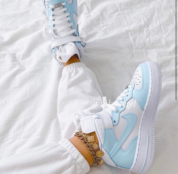 nike air force licht blauw