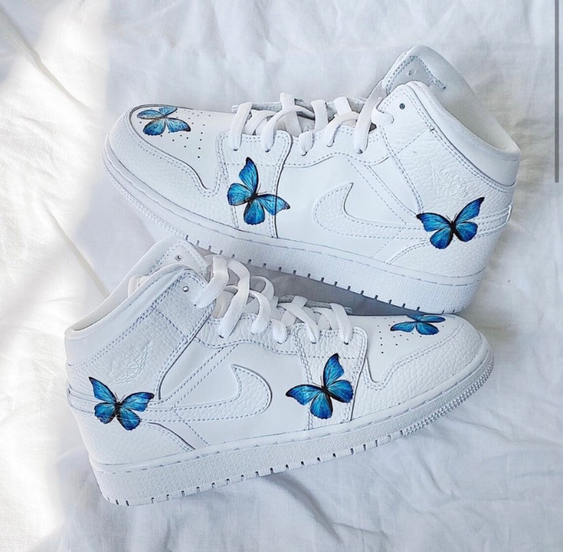 lilac and blue jordans