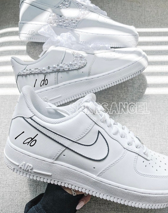 Nike Air Force 1 Low Shoes Bedazzled With Pearl Pearl Nike -  Finland