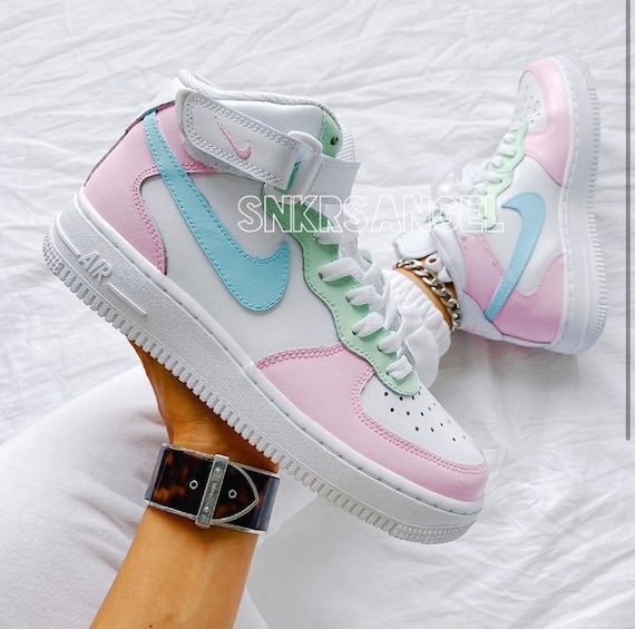 Nike Air Force 1 Cream Tiffany Custom