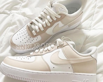 Grave Eficiente ciclo Custom nike air force 1 low cream beige nude - Etsy España