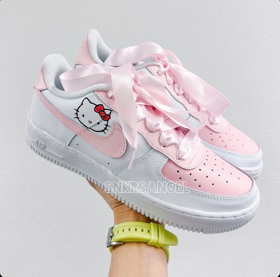 Buy Hello Kitty Custom Air Force Low Petal Pink Cute Kitty Cat