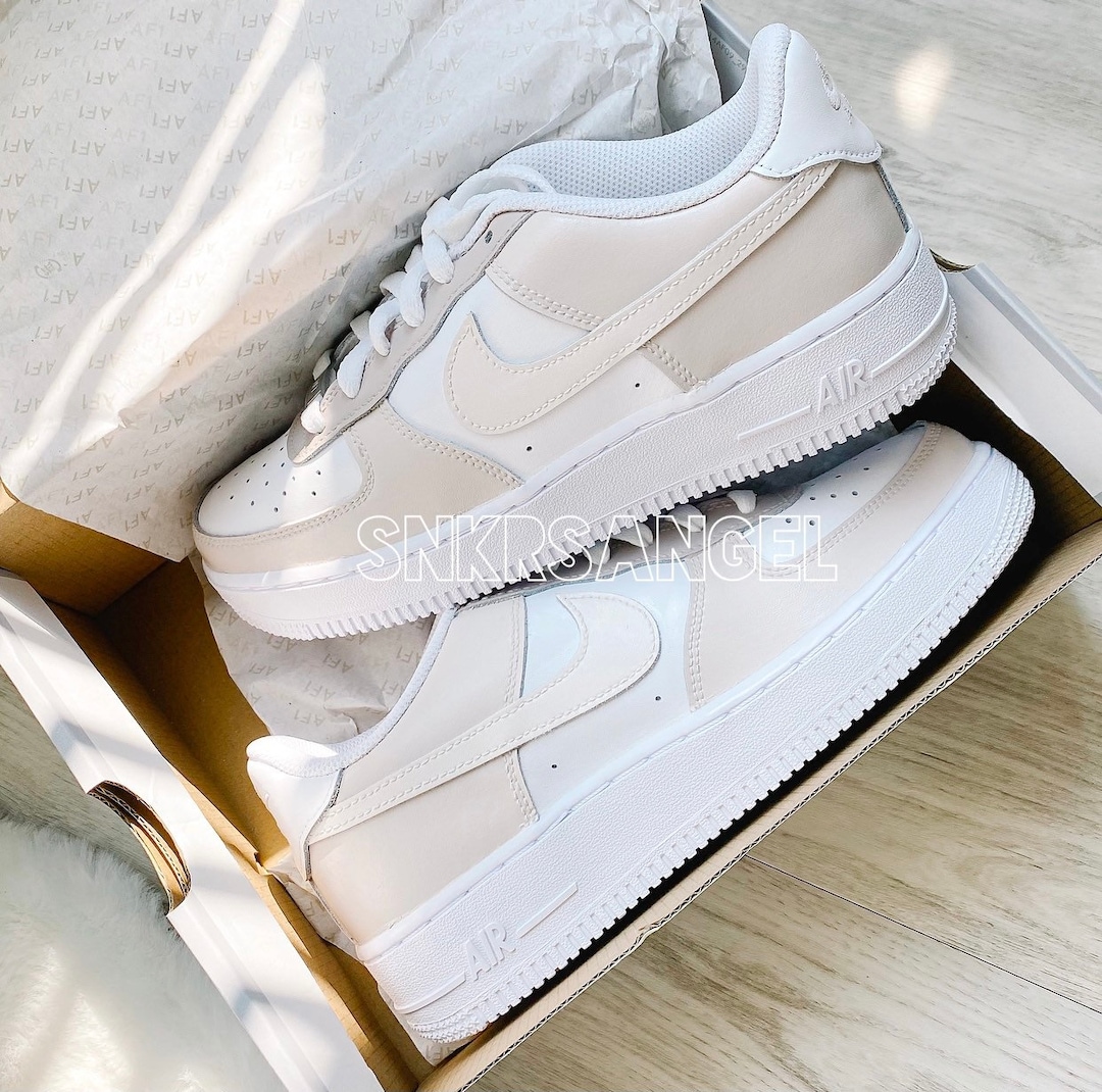 custom nike air force 1 beige