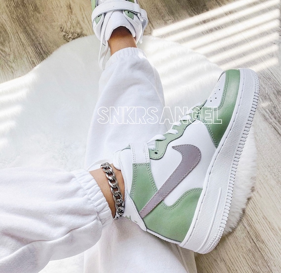 sage green af1 shadow