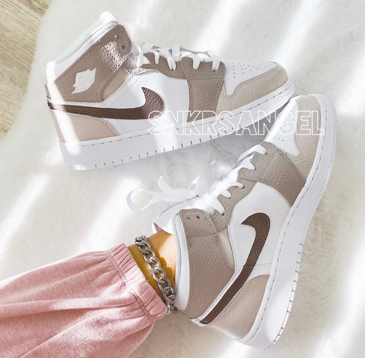 brown air jordan 1 womens