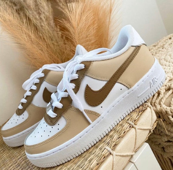 Creo que Anciano Enajenar Nike Air Force personalizada 1 marrón tostado bajo - Etsy España