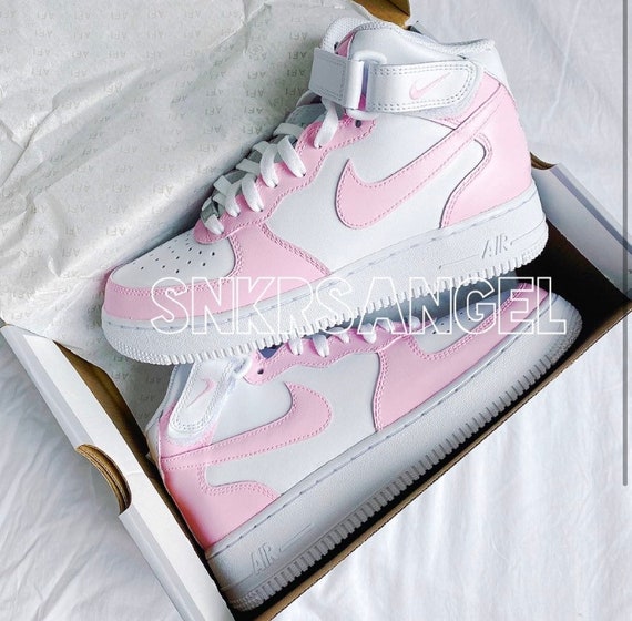 Nike Air Force 1 mid personalizzata da donna - Etsy Italia