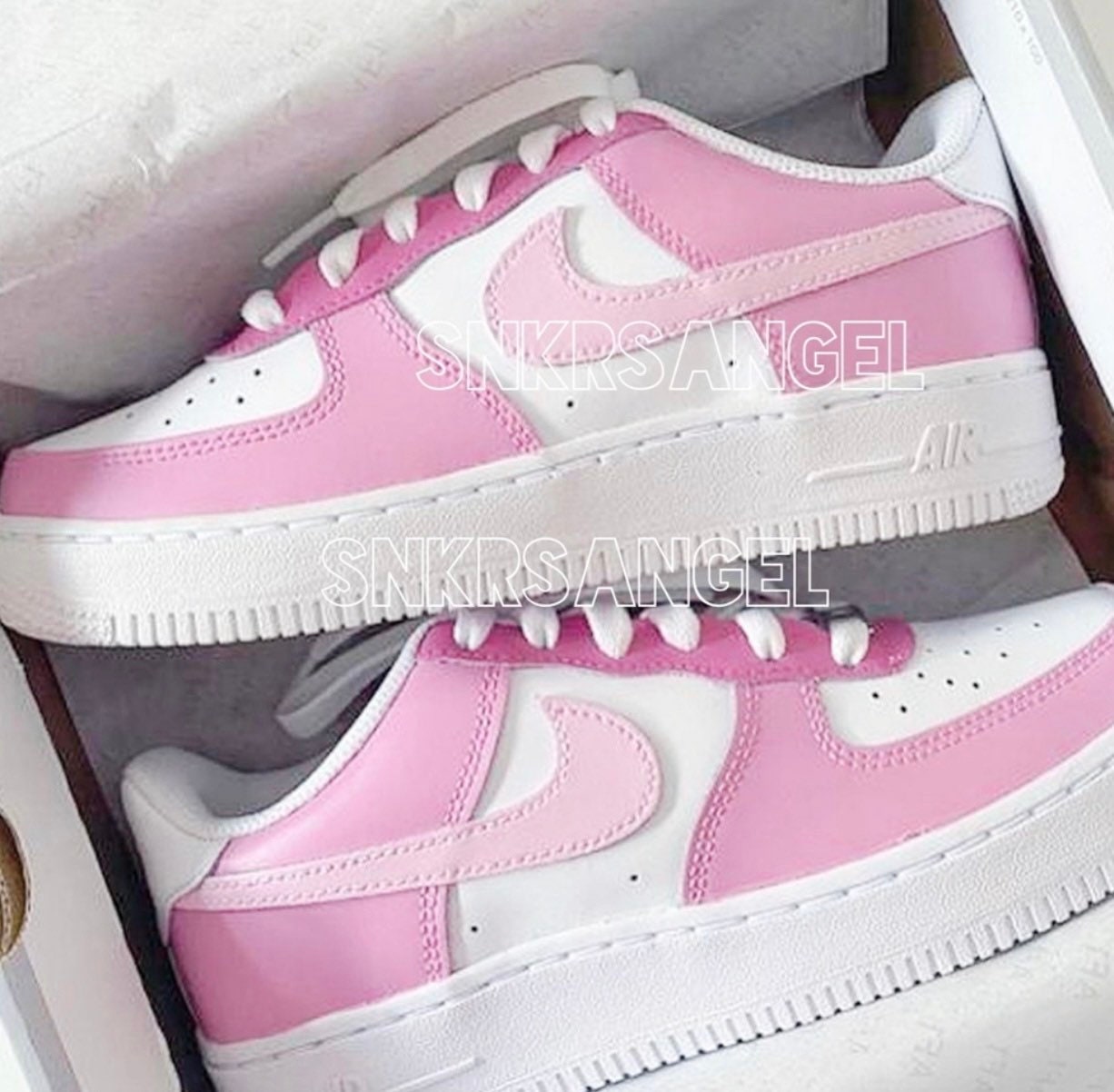 Nike air custom baby pink rosa claro - Etsy España