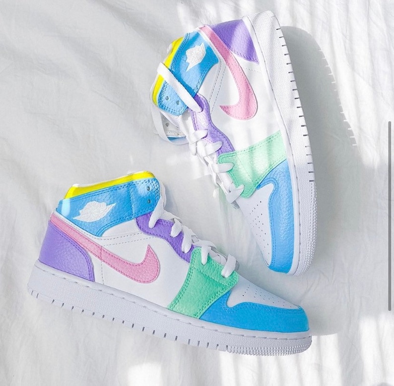 custom air jordan 1 mid sneakers