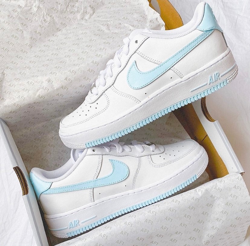 Air force 1 hotsell custom baby blue