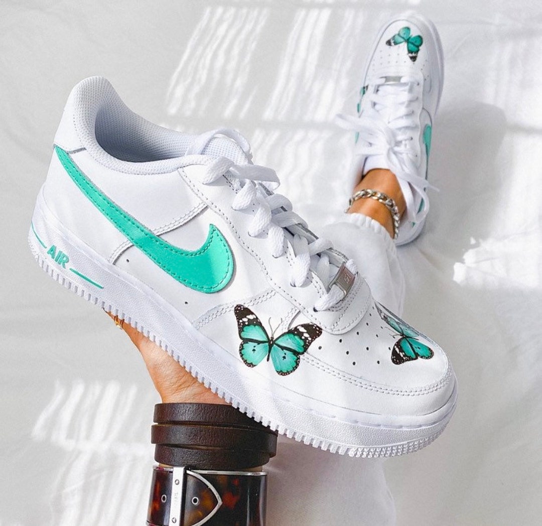 custom nike air force 1 butterfly