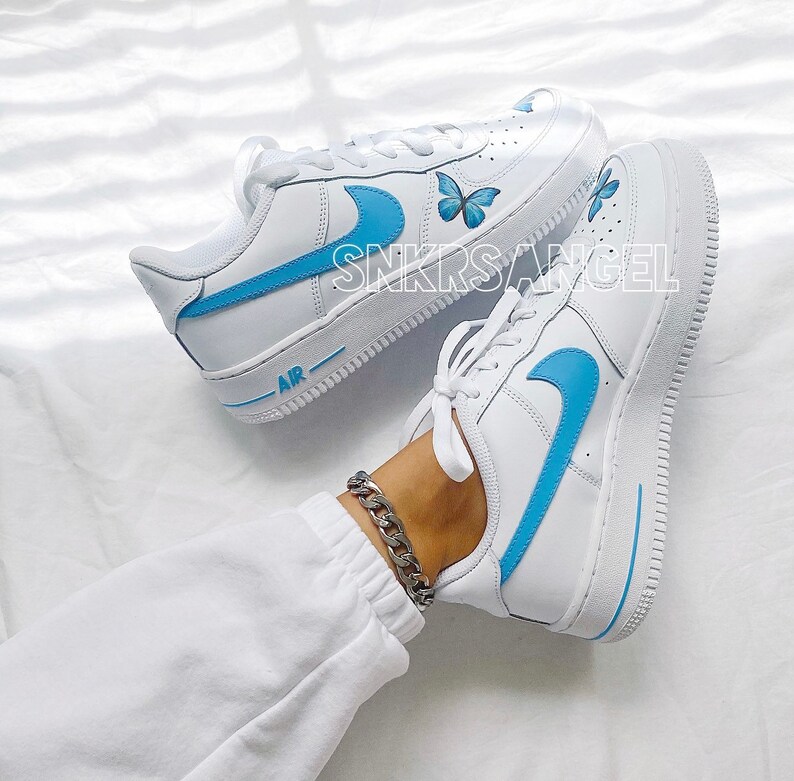 Nike Custom Air Force 1 Lows Butterfly Pick Your Colorway - Etsy