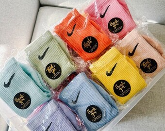 Unique Nike Hand-Dyed Socks - Custom Colorful Socks for Men/Women