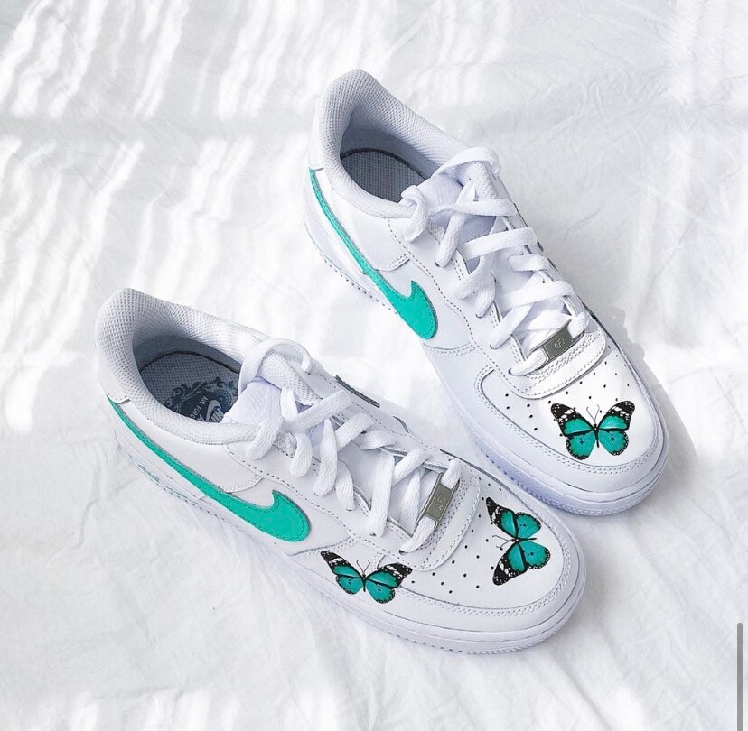 custom butterfly nike air force 1