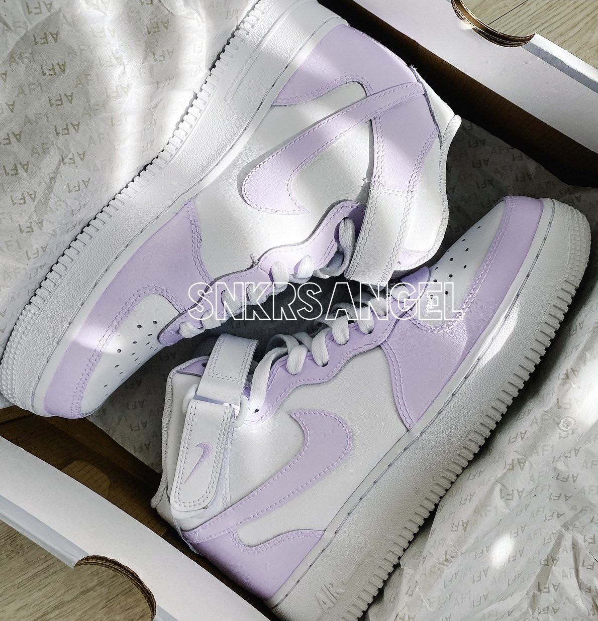 Custom Nike Air Force 1 - Light Lilac, Light Purple - Etsy Custom Nike Air Force 1 - Light Lilac, Light Purple - Etsy
