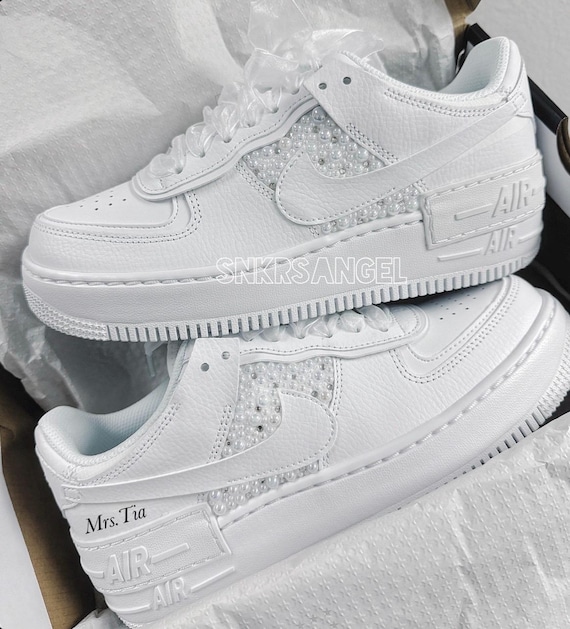 Swarovski Nike Air Force Plateau Damen Nike Air Force Niedrig