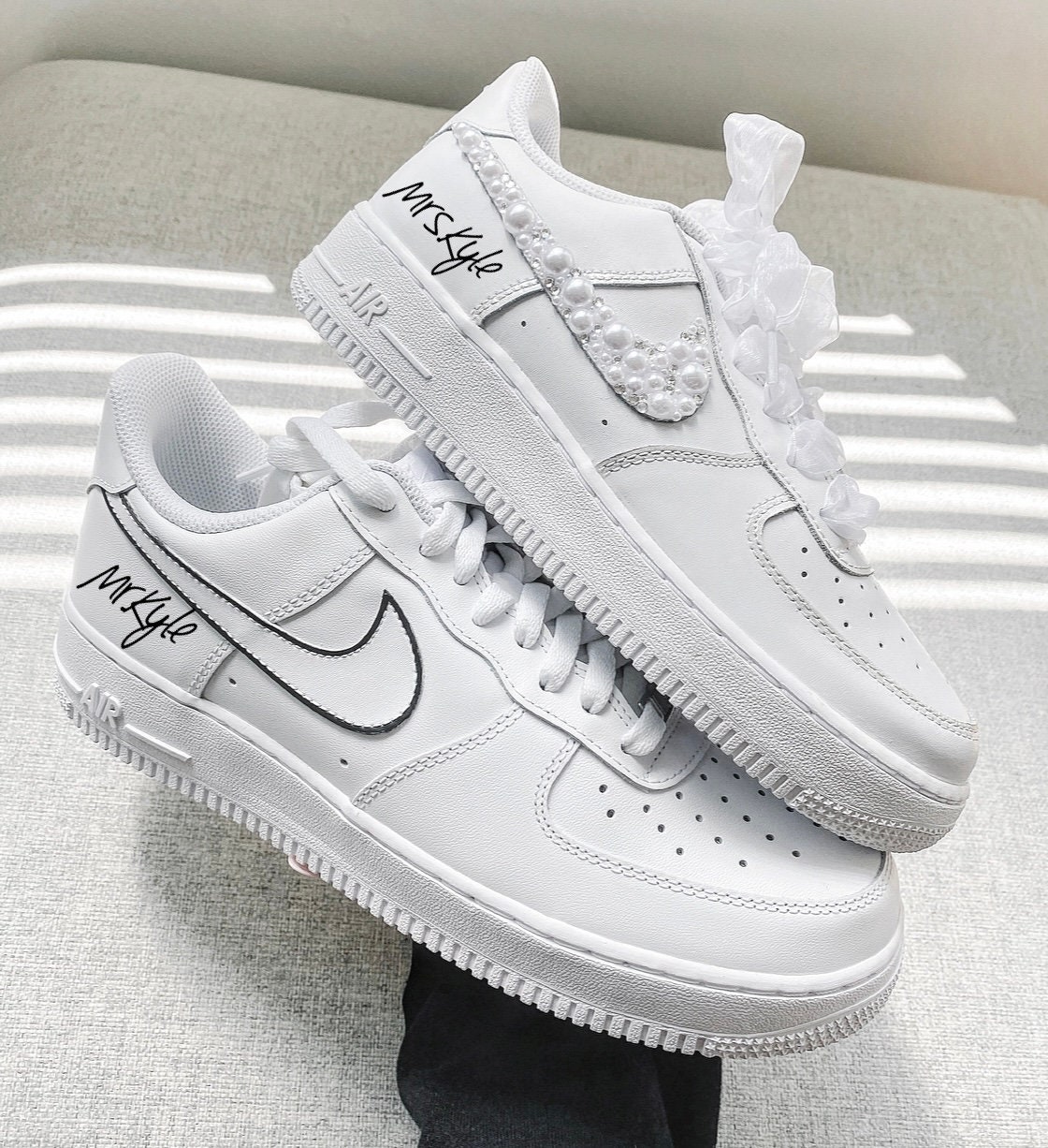 couple air force 1 custom