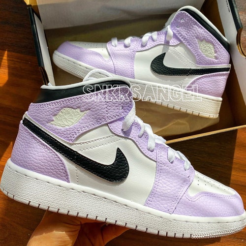 Custom Nike Air Jordan 1 Mid Pastel Etsy