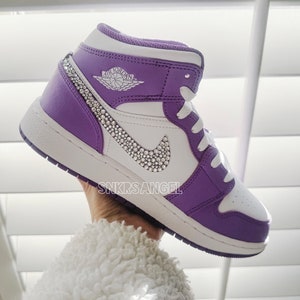 bright purple jordans