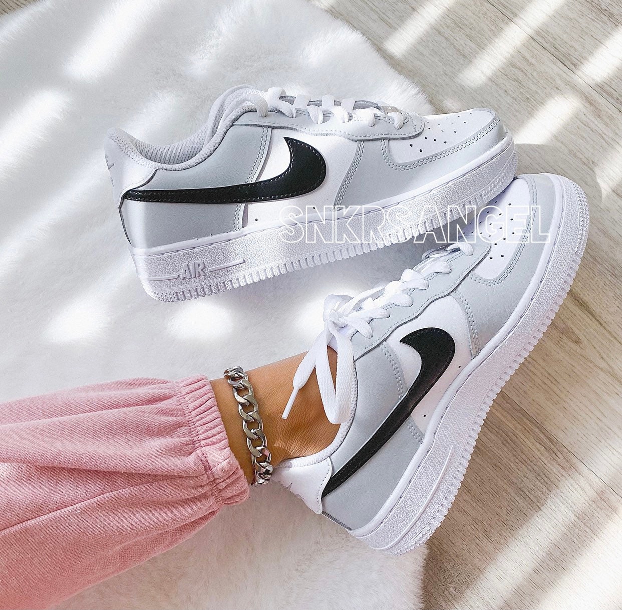 DOUBLE PINK AIR FORCE 1 by customsneaks, Nike shoes air force, Air force  one shoes, Air force shoes