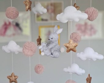 bunny cot mobile