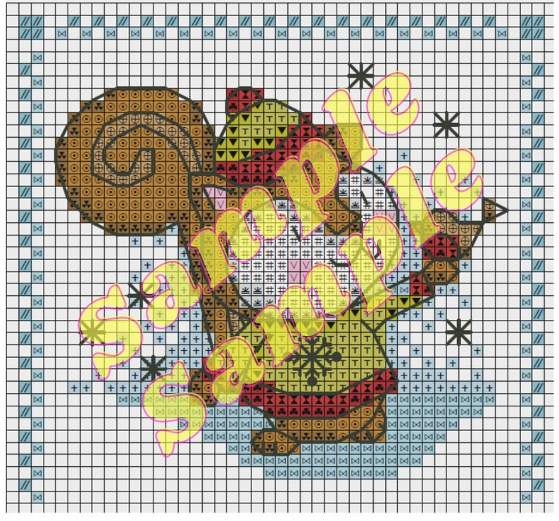 Easy Cross Stitch Pattern Animal Design Baby Animals Etsy