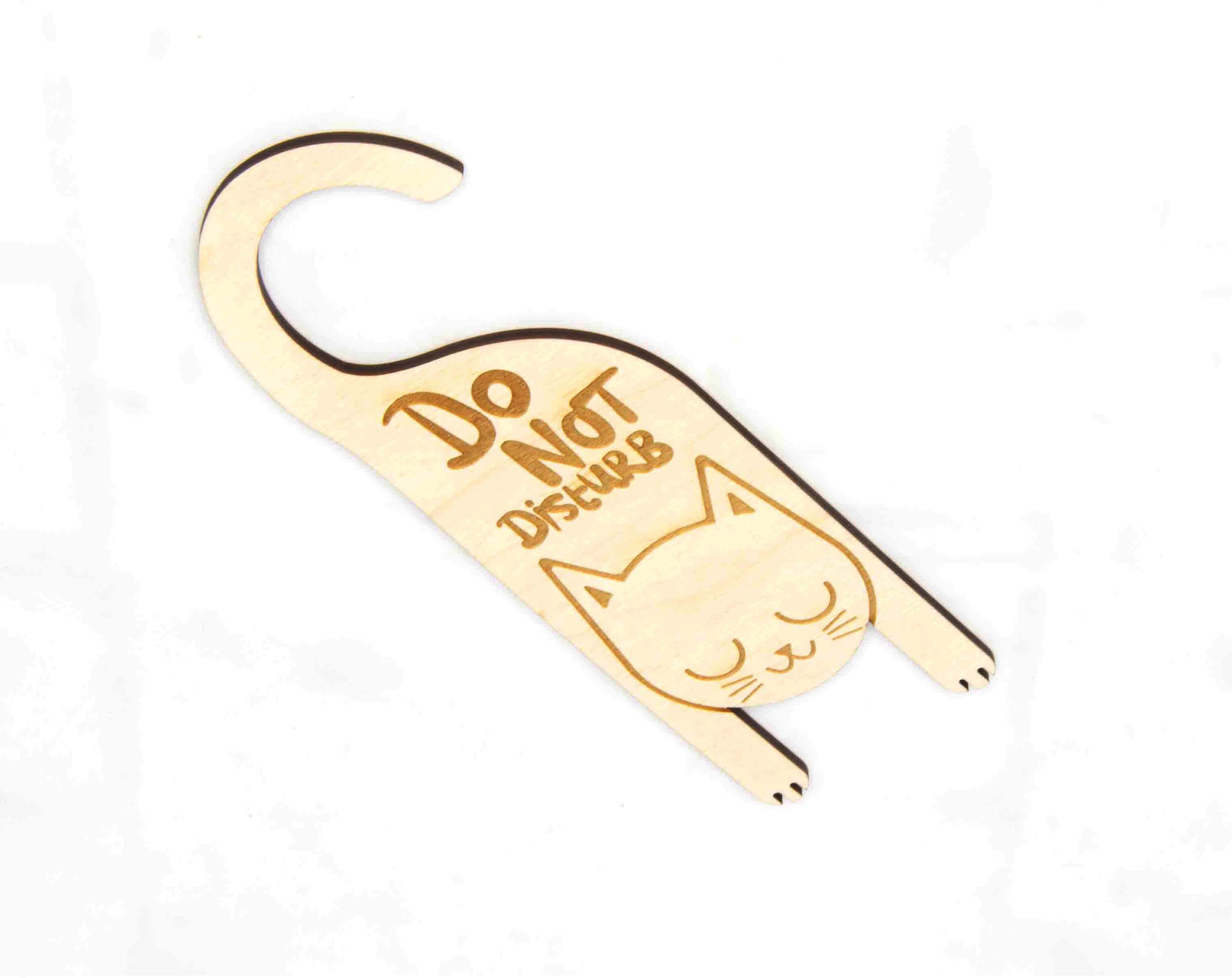 Do Not Disturb Door Hanger Sign Laser Cut File Svg Digital - Etsy