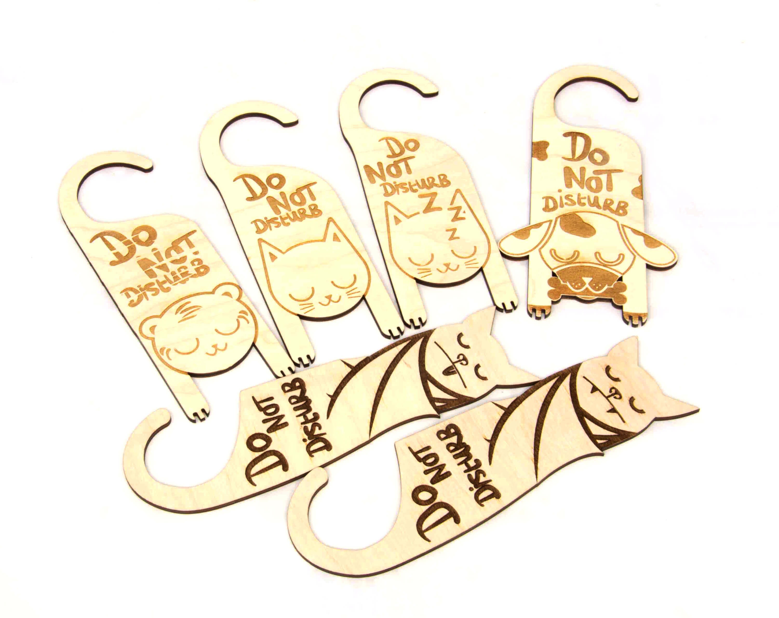 Do Not Disturb Door Hanger Sign Laser Cut File Svg Digital Download ...