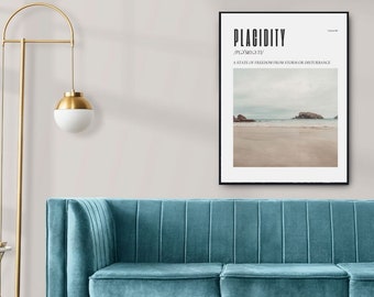 Placidity | ethereal print | aesthetic apartment art | state of mind | personal growth | motivational art | mood board art print