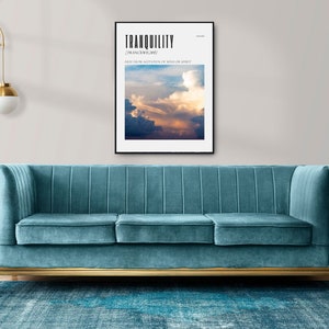 Tranquility ethereal print aesthetic apartment art state of mind personal growth motivational art mood board art print image 5