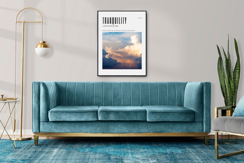 Tranquility ethereal print aesthetic apartment art state of mind personal growth motivational art mood board art print image 5