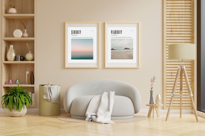 Tranquility ethereal print aesthetic apartment art state of mind personal growth motivational art mood board art print image 4