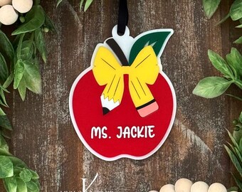 Teachers Gift | Teachers Apple Ornament | Apple Ornament | School Gift | Administrators Gift