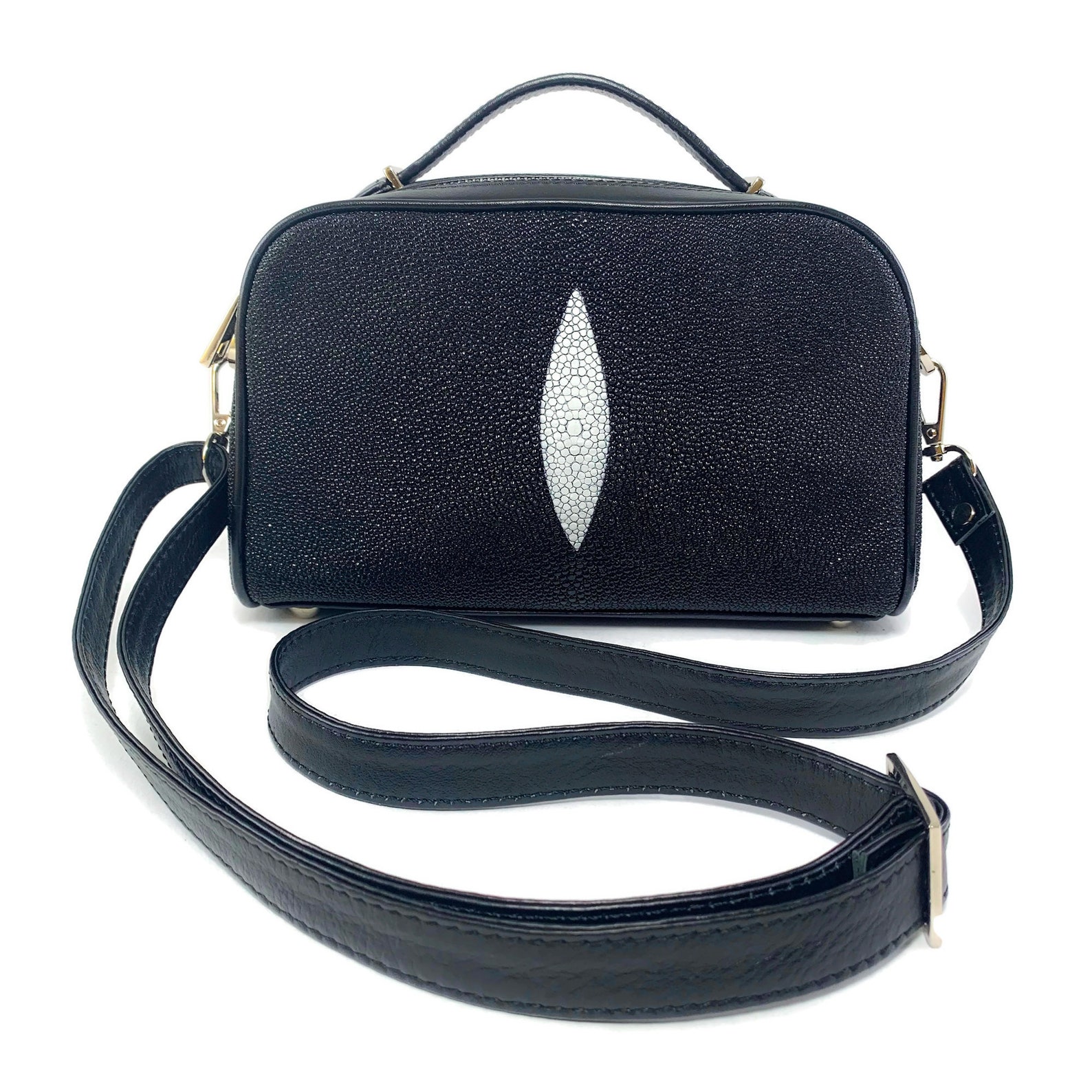 Stingray Genuine Leather Crossbody Shoulder Tote Handbag Bag Etsy