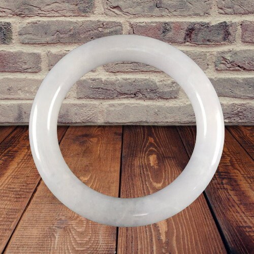 Real Jade Bangle White Color Inner Diameter 60 mm Genuine Real | Etsy