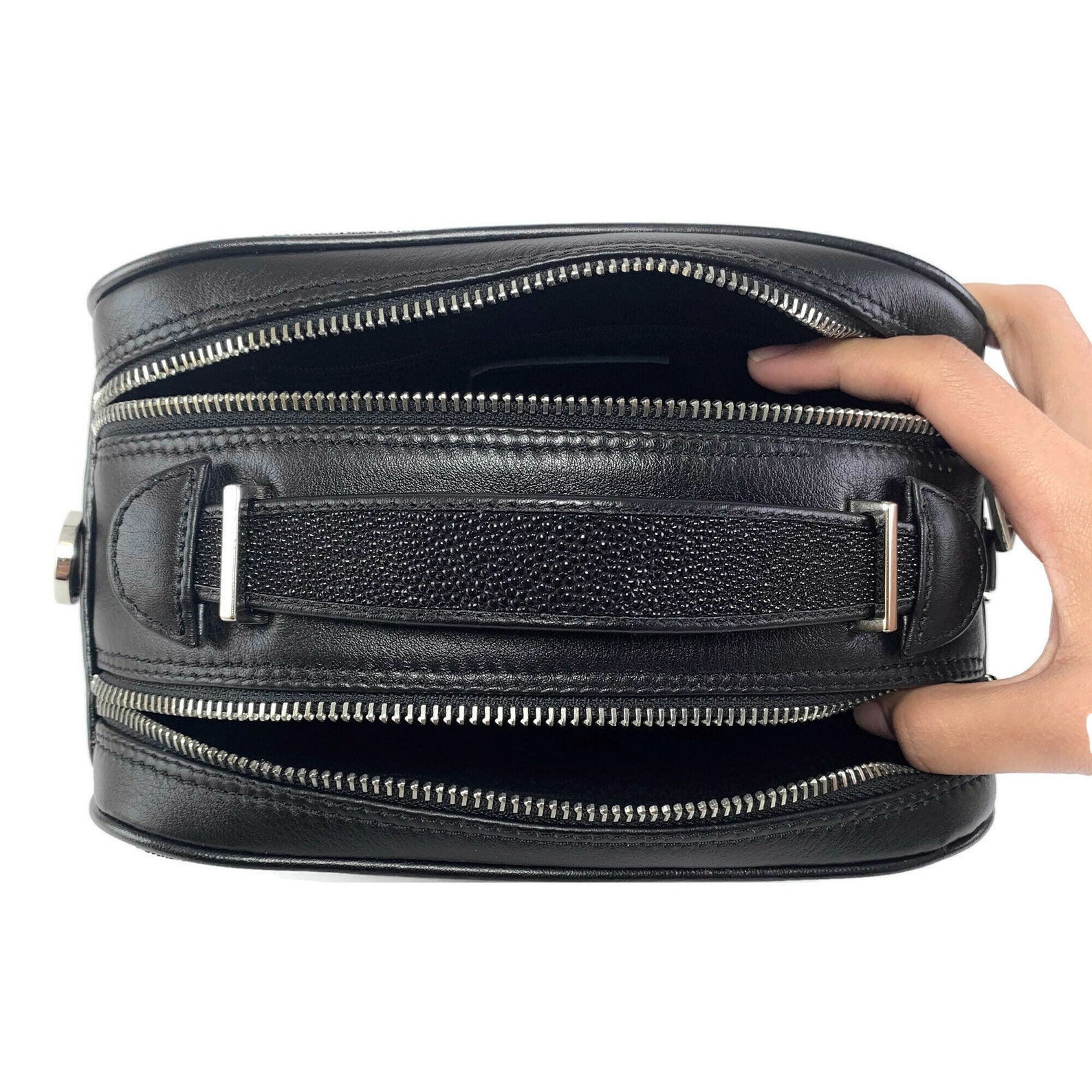 Stingray Genuine Leather Crossbody Shoulder Tote Handbag Bag Etsy