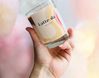 Coffee Scented Candle with Ice Cube Design, Iced Coffee Candle, Iced Drink candle, Gift for her