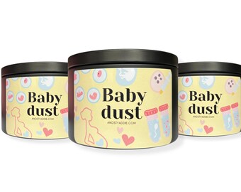 Expecting parents gift, Baby dust candle, infertility gifts