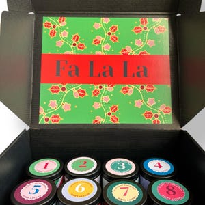 Candle advent calendar, adult advent calendar, advent calendar for adults