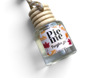 Pumpkin Spice Car Diffuser, Fall Car Air Freshener, Hanging Glass Car Scent, Autumn Car Decor