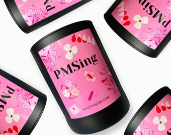 PMS candle, period gift, period care package, gifts for best friend female