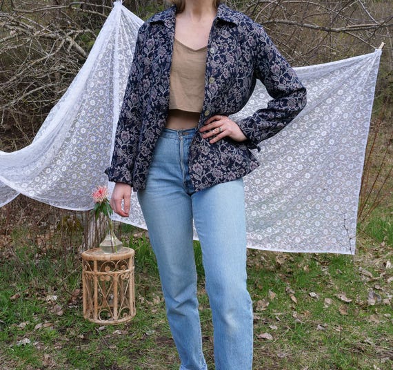 Vintage Floral Tapestry Shacket: Northern Reflect… - image 2