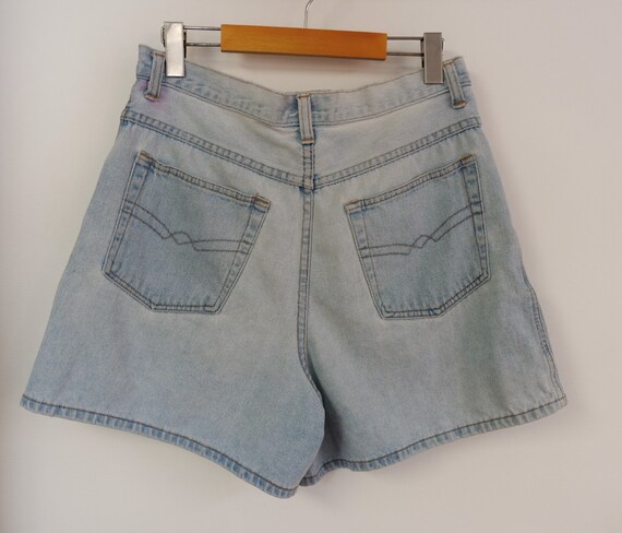Vintage 90s Jean Shorts Women's M L 31 Inch Waist… - image 7