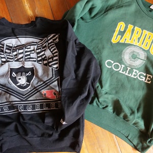 College sweatshirts thrift sale