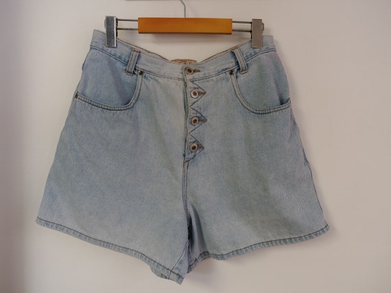 Vintage 90s Jean Shorts Women's M L 31 Inch Waist… - image 5