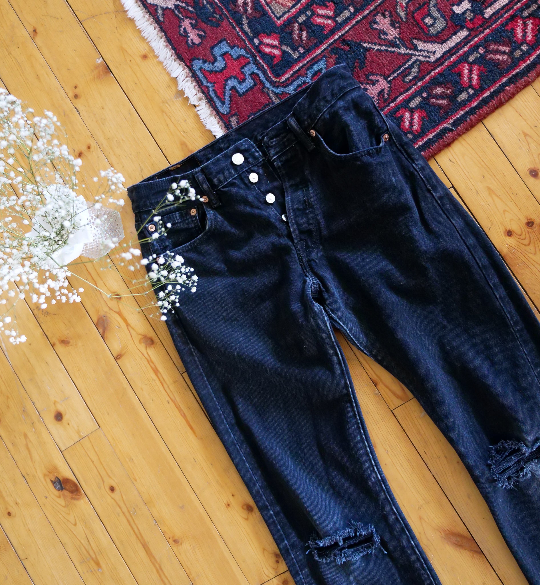 levis 501 button fly vintage women's