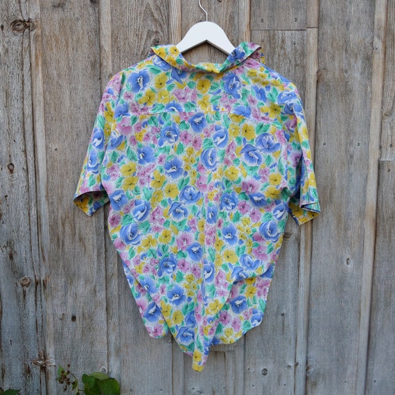 Vintage Button Up Shirt Women's M - L Recommended… - image 9
